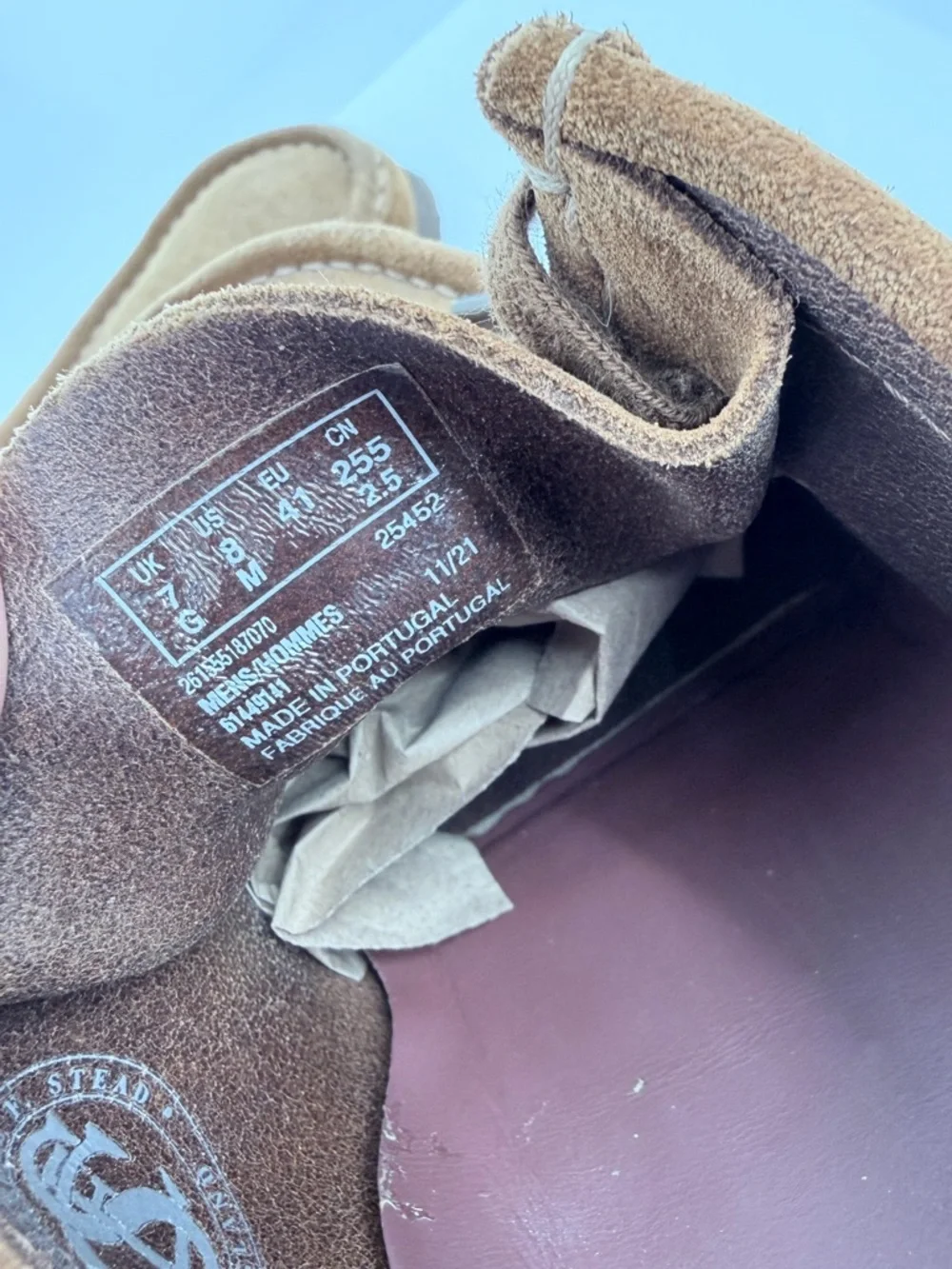 Clarks Originals Wallabee Suede Shoes Brown Crepe Sole Men’s Size 8